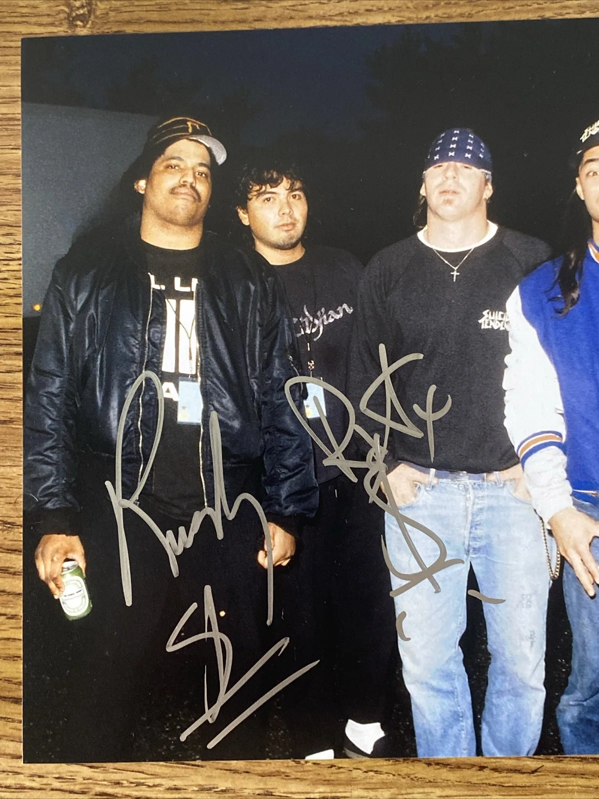 Rocky George & R.J. Herrera Autographed 8x10 Photo 'Suicidal Tendencies' Band, изображение 2