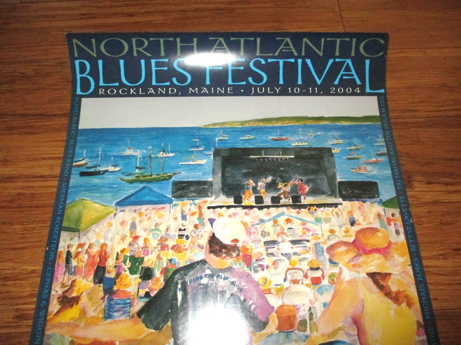 2004 North Atlantic Blues Festival Poster - Rockland, Maine, изображение 2