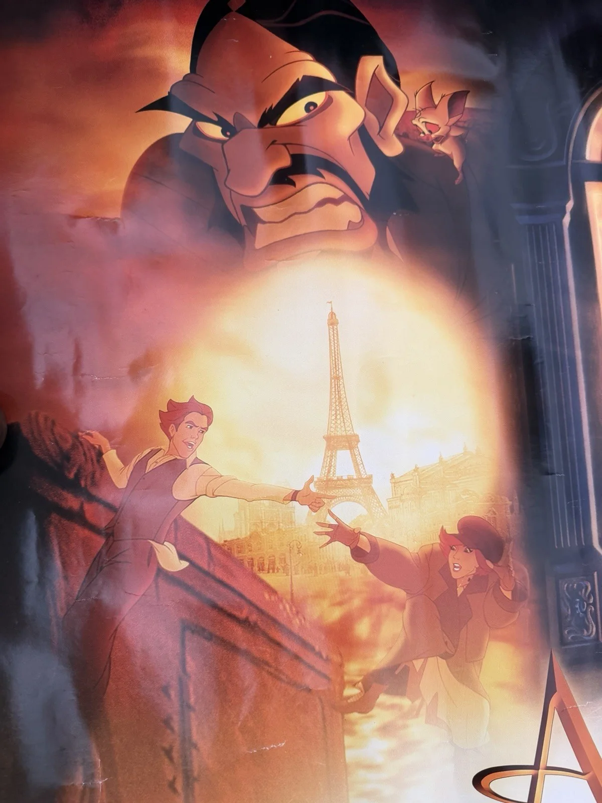 Vintage Original 1997 Anastasia Film Cinema Poster Quad, изображение 3