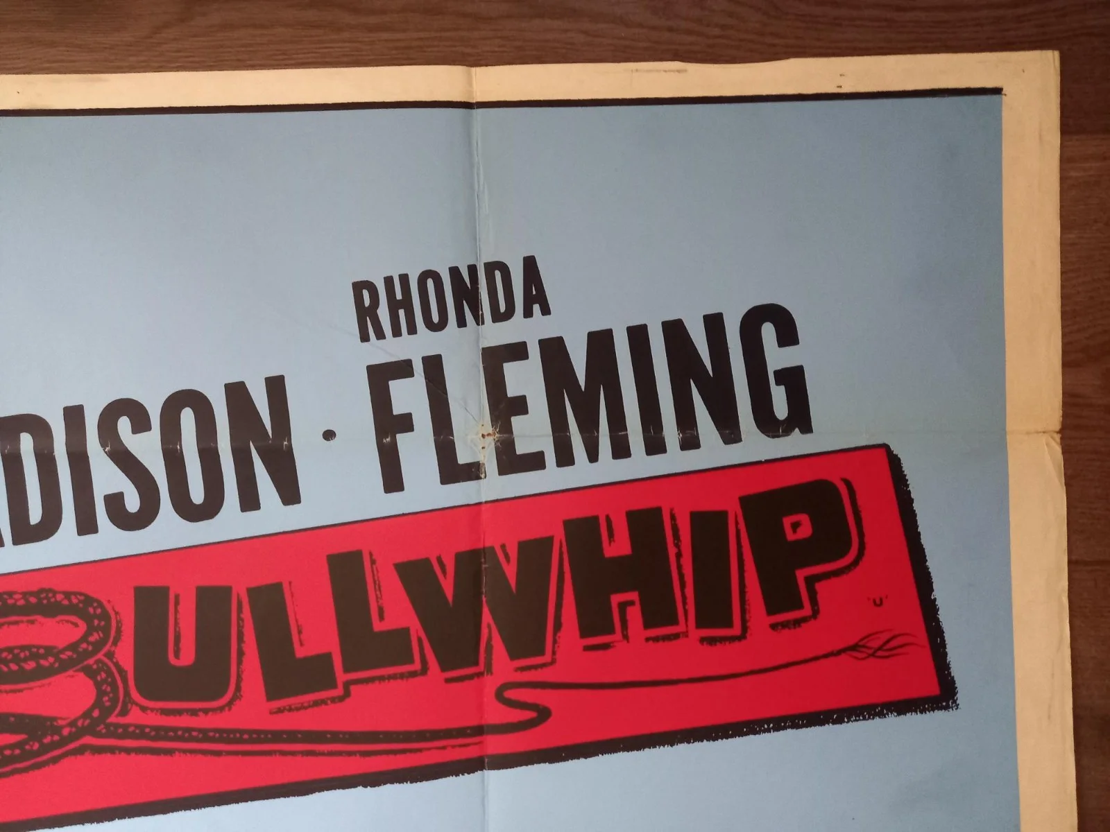 BULLWHIP 1958 BRITISH QUAD POSTER GUY MADISON RHONDA FLEMING JAMES GRIFFITH, изображение 5