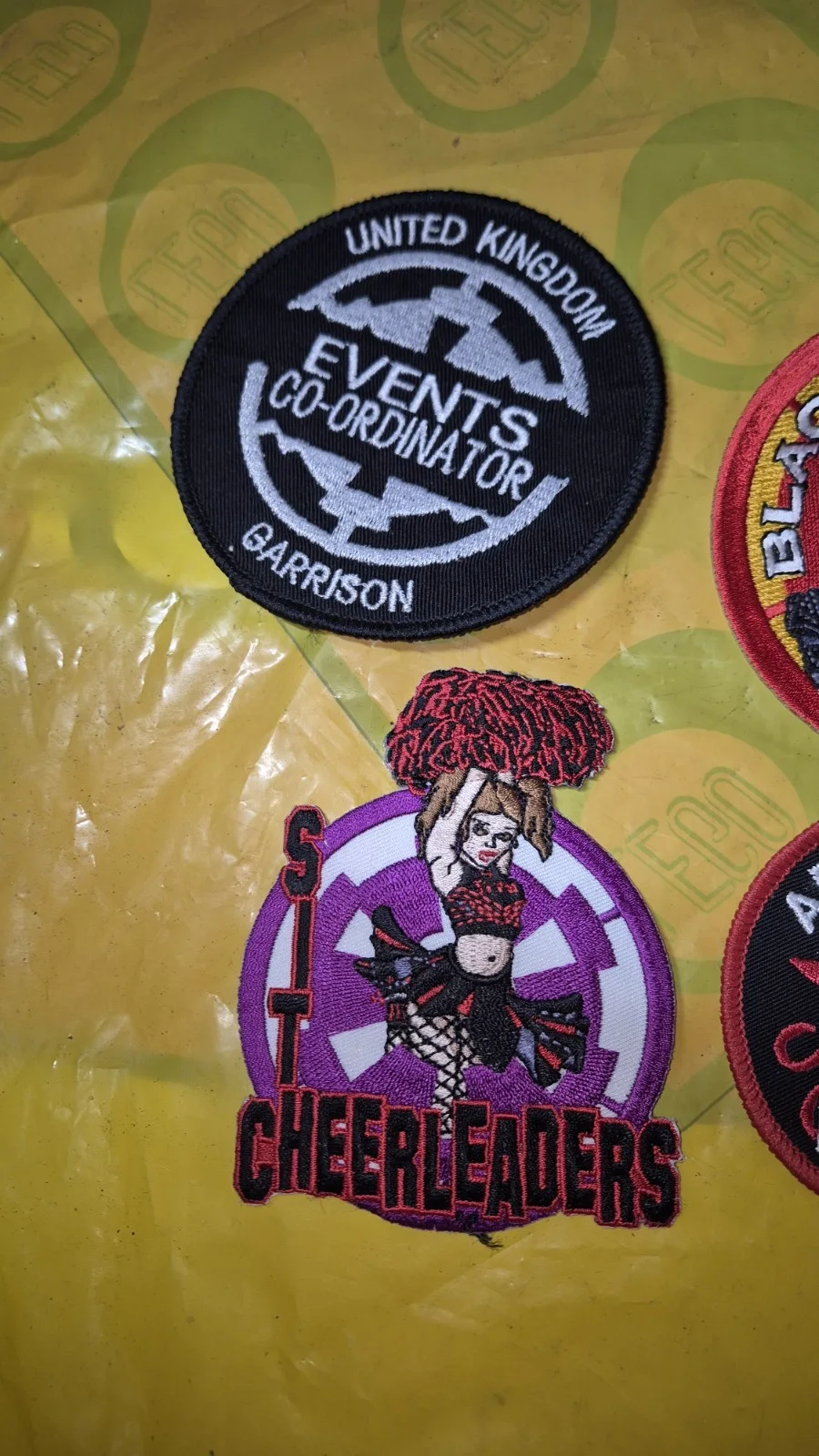 501st Legion Star Wars Celebration Patches X5 Uk Garrison Cheerleaders Black, image 3