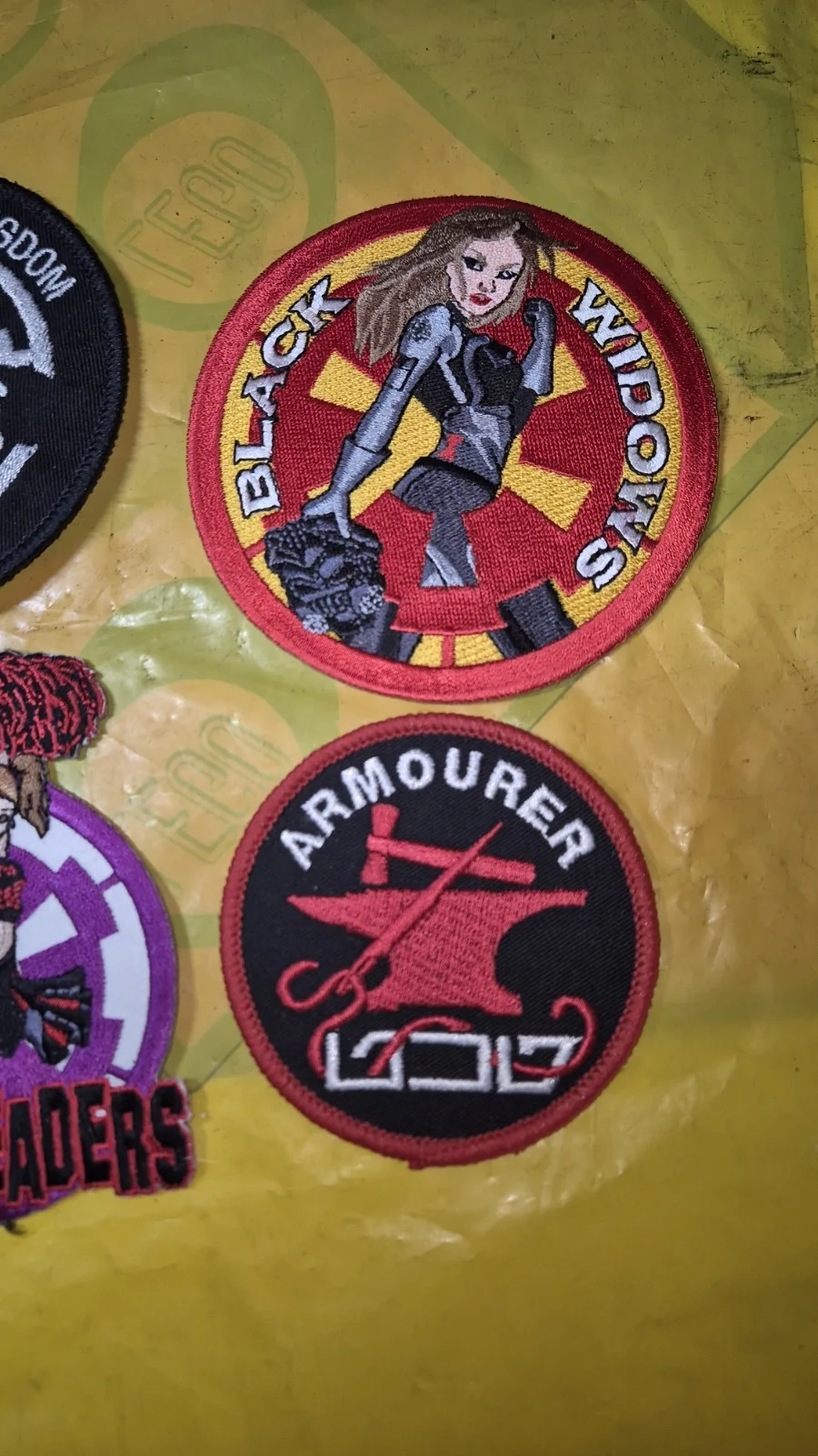 501st Legion Star Wars Celebration Patches X5 Uk Garrison Cheerleaders Black, image 4