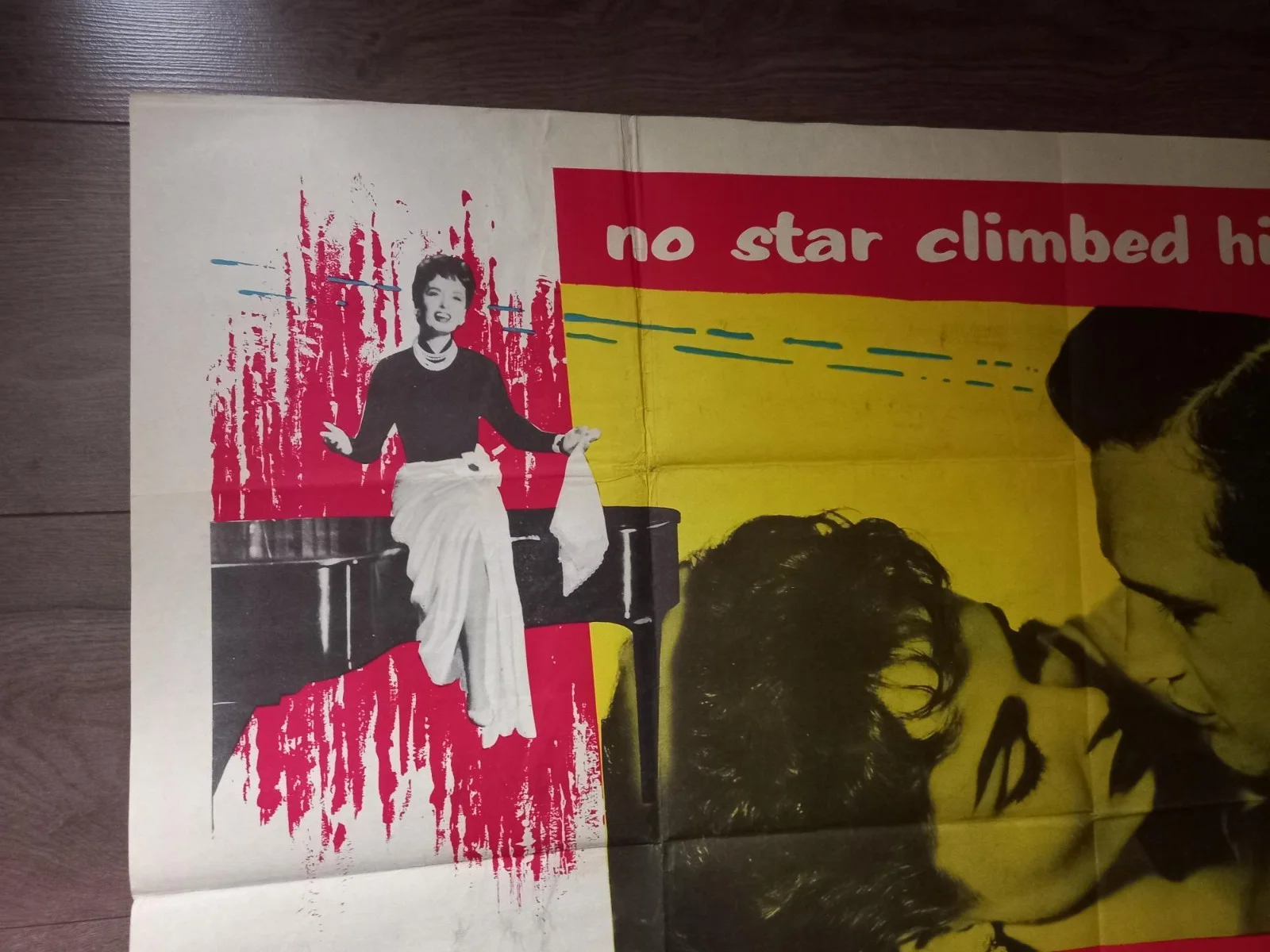 BOTH ENDS OF THE CANDLE 1957 BRITISH QUAD POSTER ANN BLYTH PAUL NEWMAN, изображение 3
