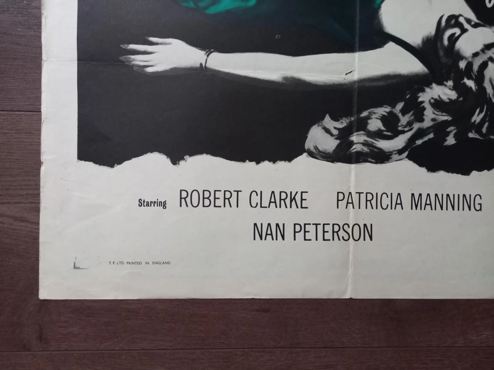 BLOOD ON HIS LIPS & THE COFFIN CAME BY POST 1958 BRITISH QUAD POSTER, изображение 2