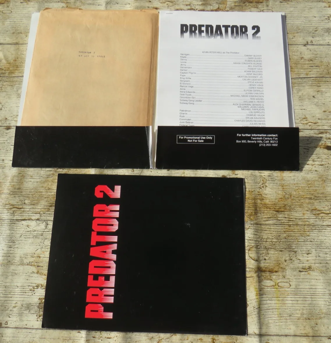 PREDATOR 2 ORIGINAL 1990 CINEMA FILM MOVIE PRESS KIT Danny Glover 9 PHOTOS, изображение 2