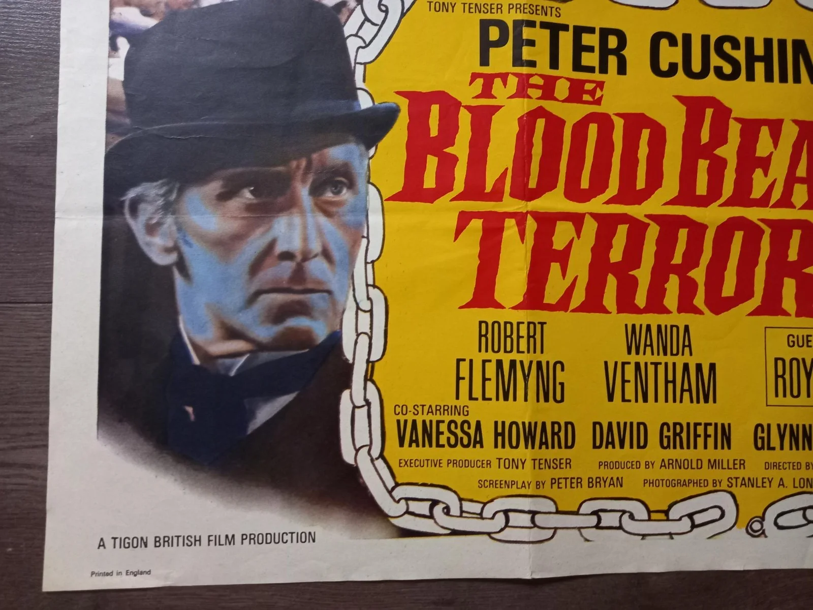BLOOD BEAST TERROR & CASTLE OF THE LIVING DEAD 1968 BRITISH QUAD POSTER, изображение 2