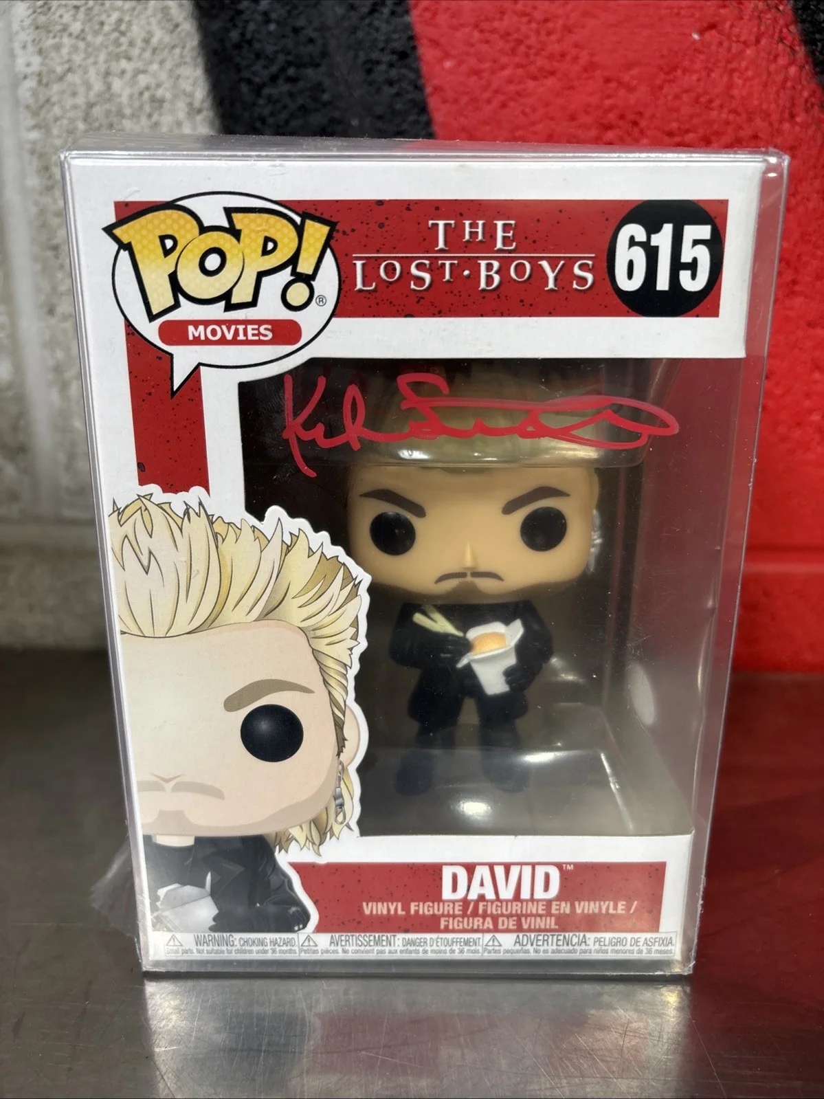Kiefer Sutherland — Kiefer Sutherland Signed Funko Pop David The Lost Boys Autograph JSA COA