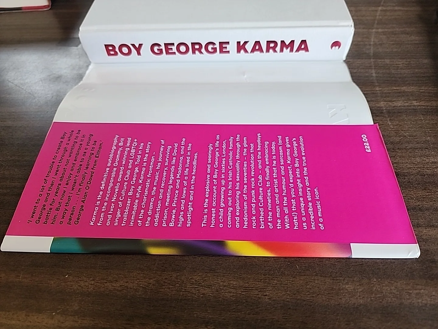 Boy George Autograph Book Karma Culture Club Limited Edition HC DJ UK 1st ed, изображение 3
