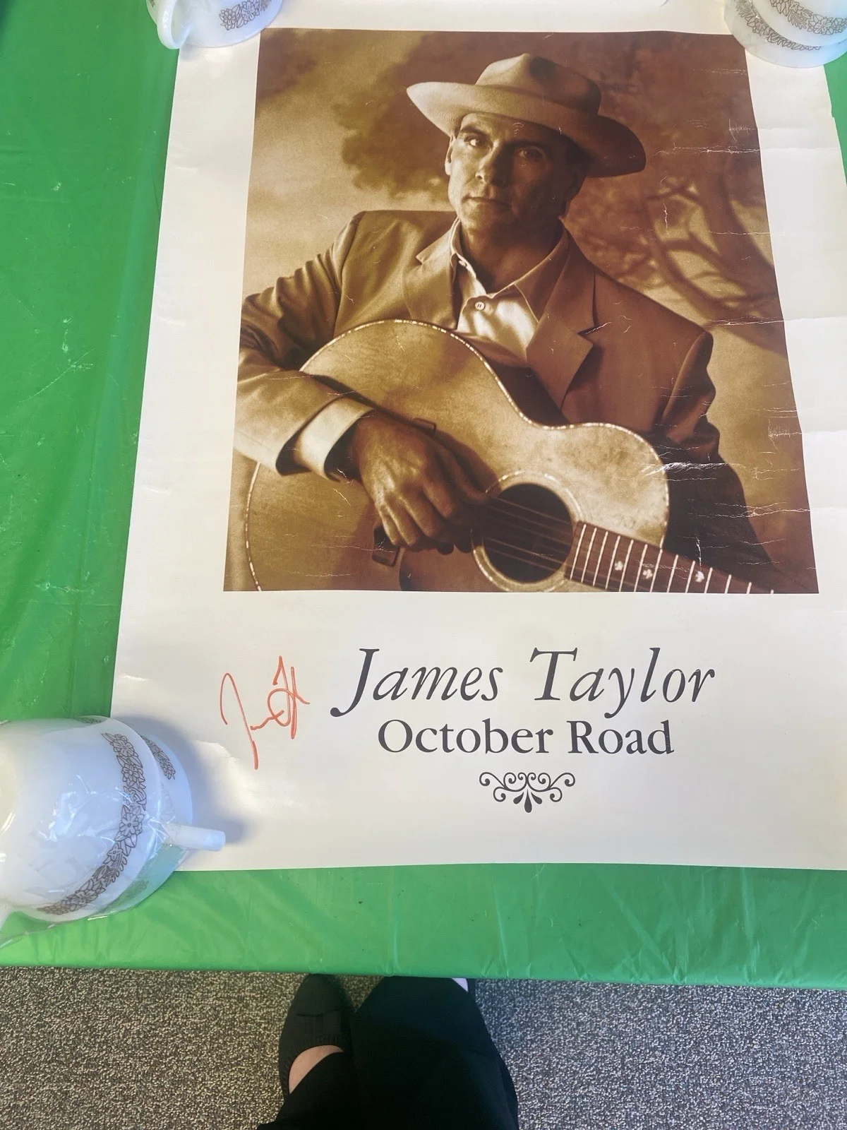 James Taylor October Road Autographed Poster Not Sure If It Is Authentic Autogra, изображение 2