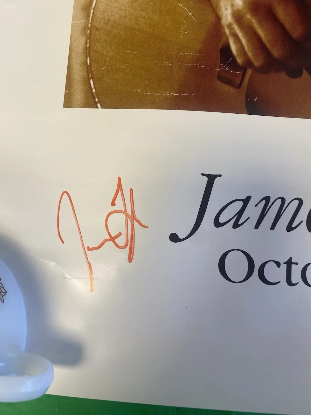 James Taylor October Road Autographed Poster Not Sure If It Is Authentic Autogra, изображение 3