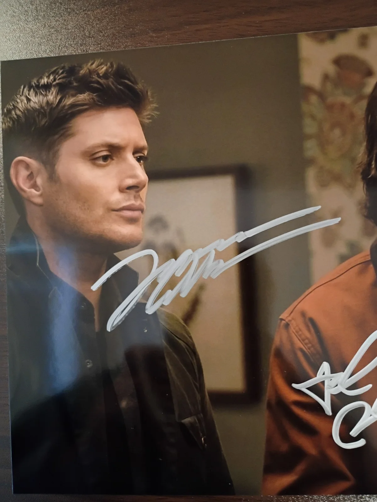 Jared Padalecki / Jensen Ackles — Supernatural Jared Padalecki / Jensen Ackles Signed 8x10 COA W/Matching Sticker, image 2