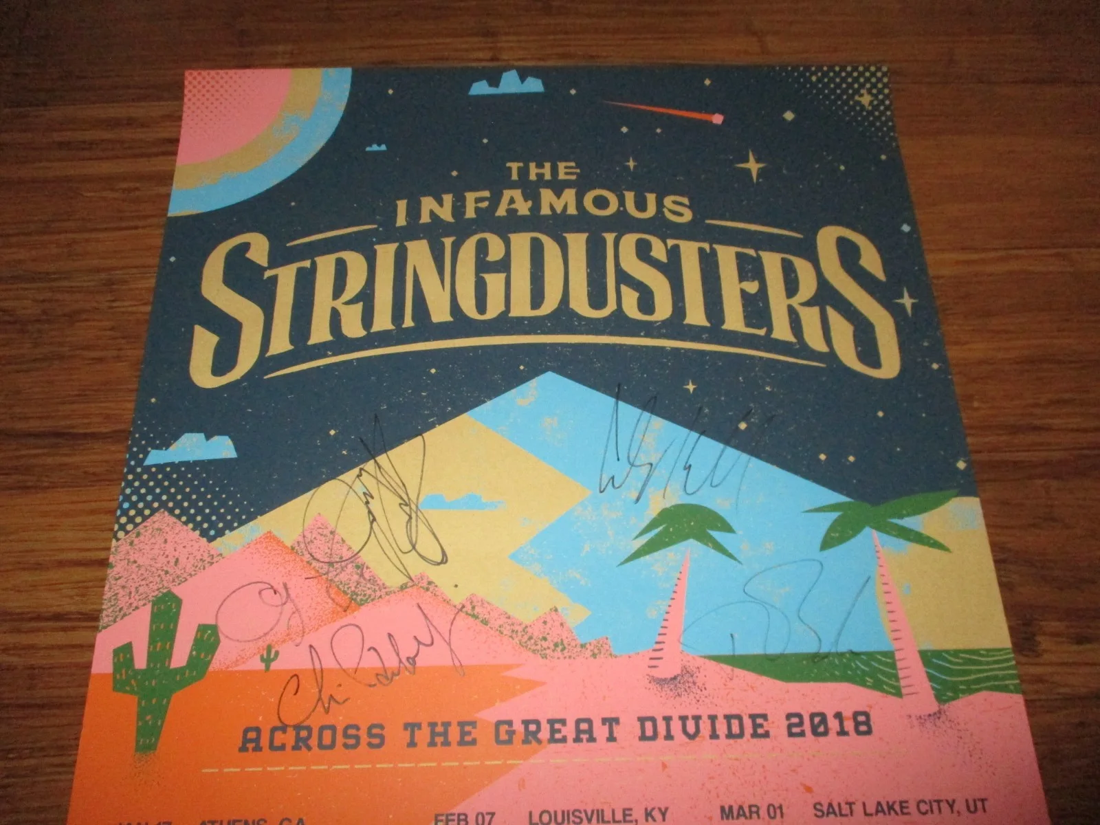 2016 Infamous Stringdusters Concert Poster - Signed, image 2