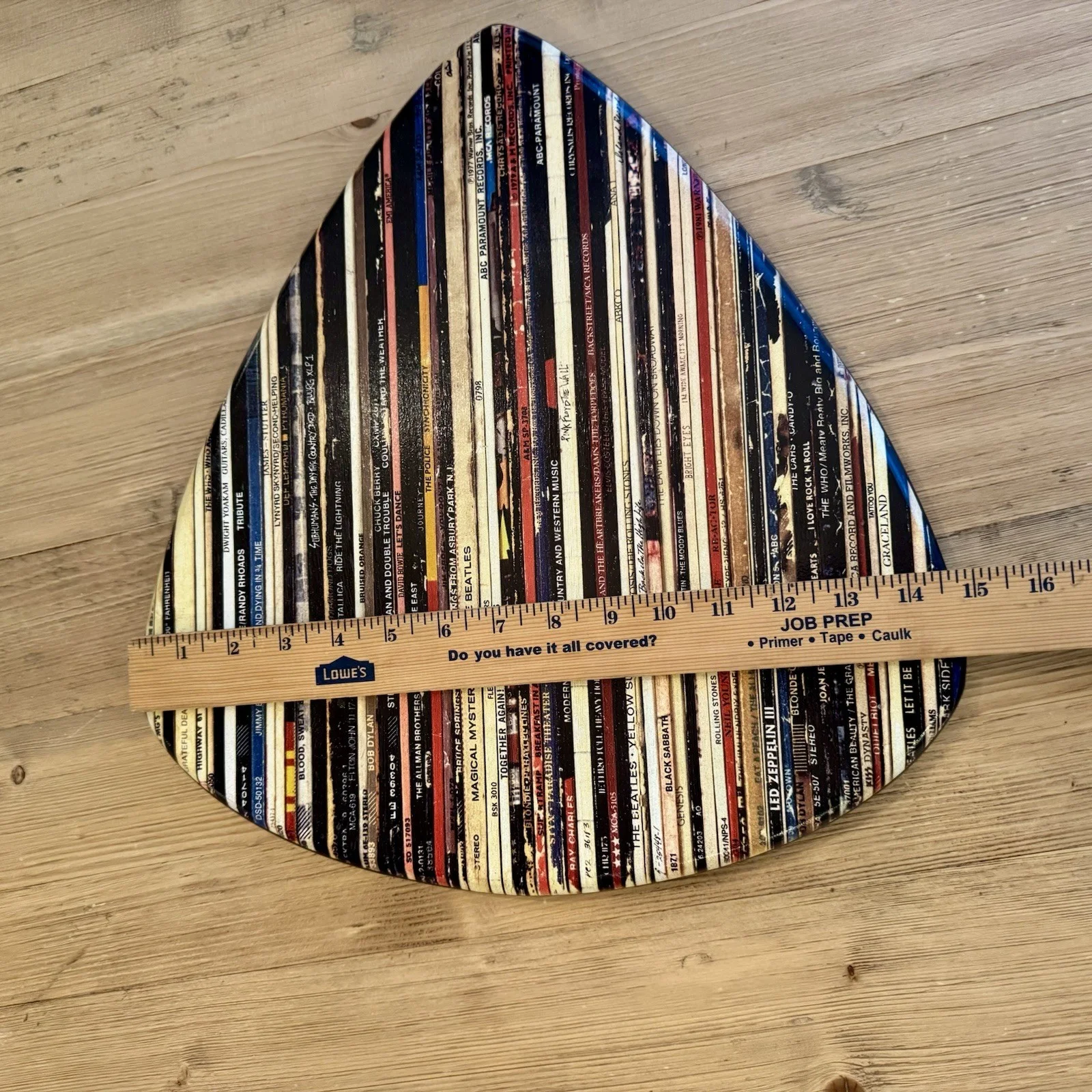 RARE 2016 Guitar Pick Oversized Wall Decoration 16x15” John Arena Guitar Pick, image 2