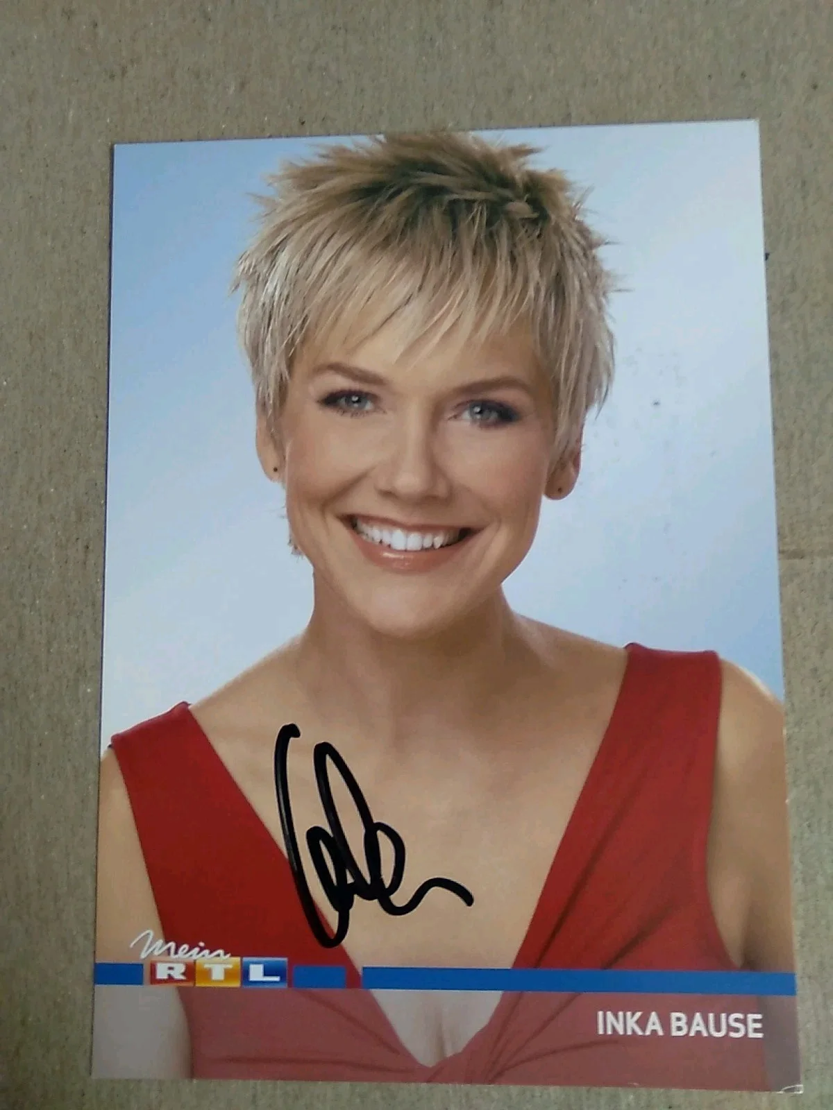Inka Brause German Actress, Singer And TV Presenter Autographed 6x4 Photo Signed, изображение 2