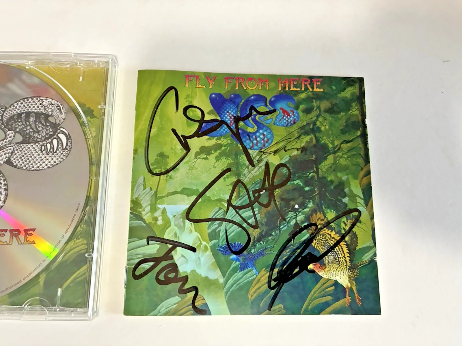 Yes Fly From Here CD Signed by Chris Squire, Downes, Howe, Davison, image 2
