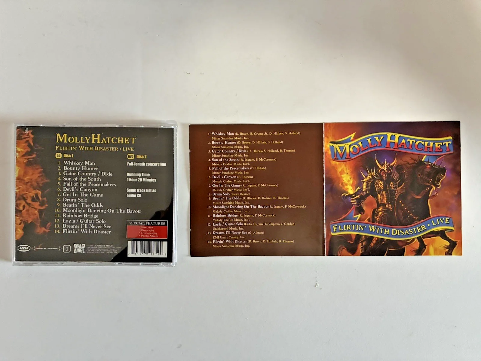 Molly Hatchet Signed CD Flirting with Disaster Live with DVD concert, image 3