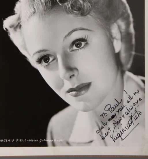 Virginia Field — Virginia Field British Movie Actress Signed Inscribed 8x10 Photo Authentic, image 2