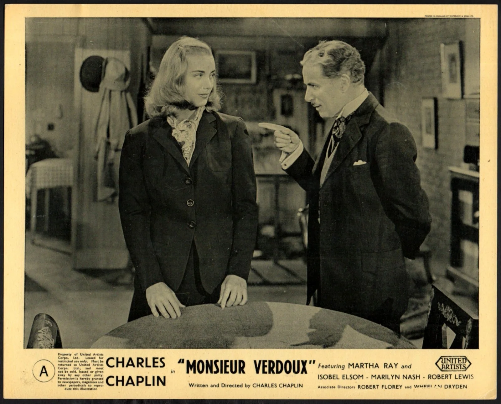 MONSIEUR VERDOUX 1947 Charles Chaplin, Martha Raye 5 10x8 LOBBY CARDS, изображение 2