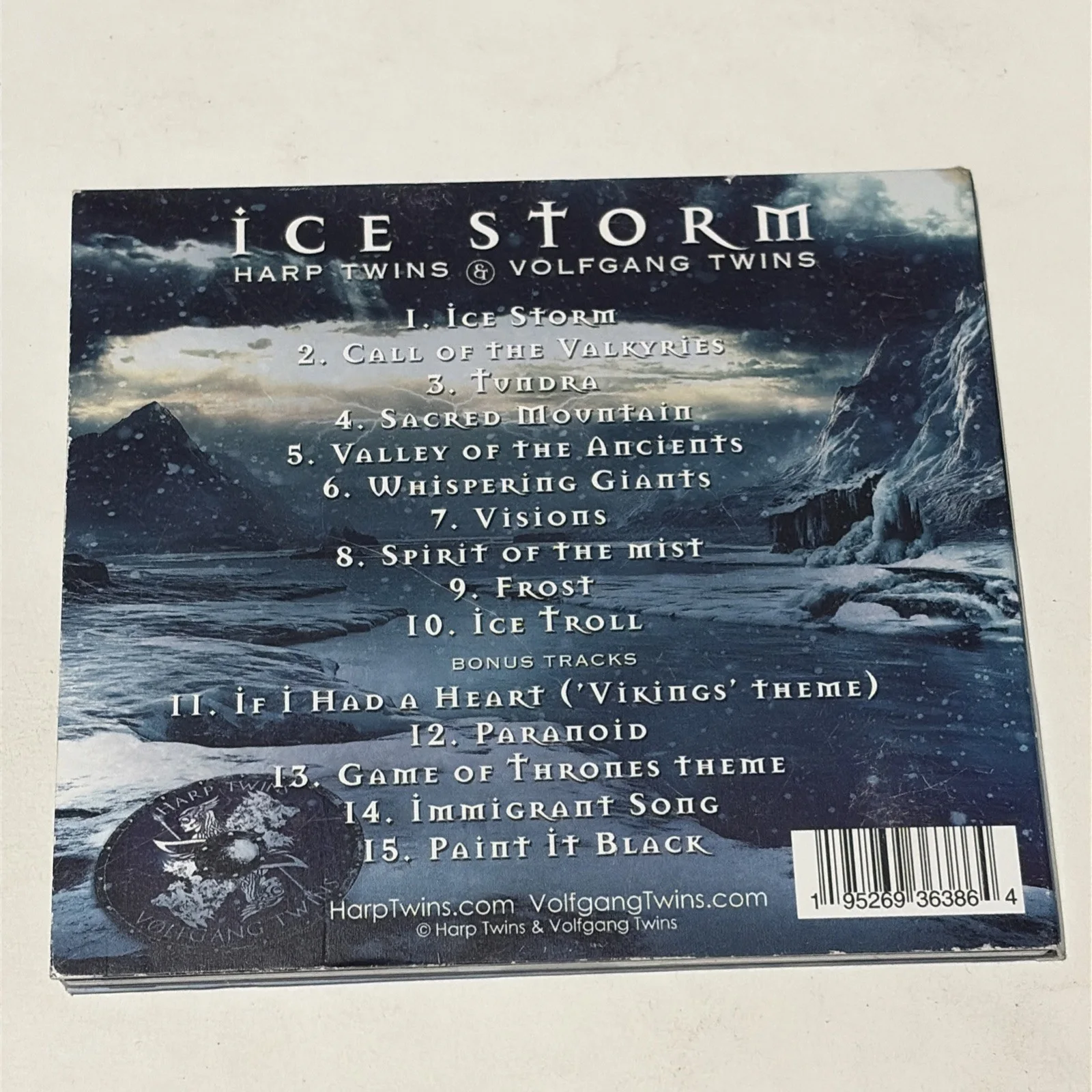 SIGNED Ice Storm Harp Twins Volfgang Twins CD Autographed, image 4