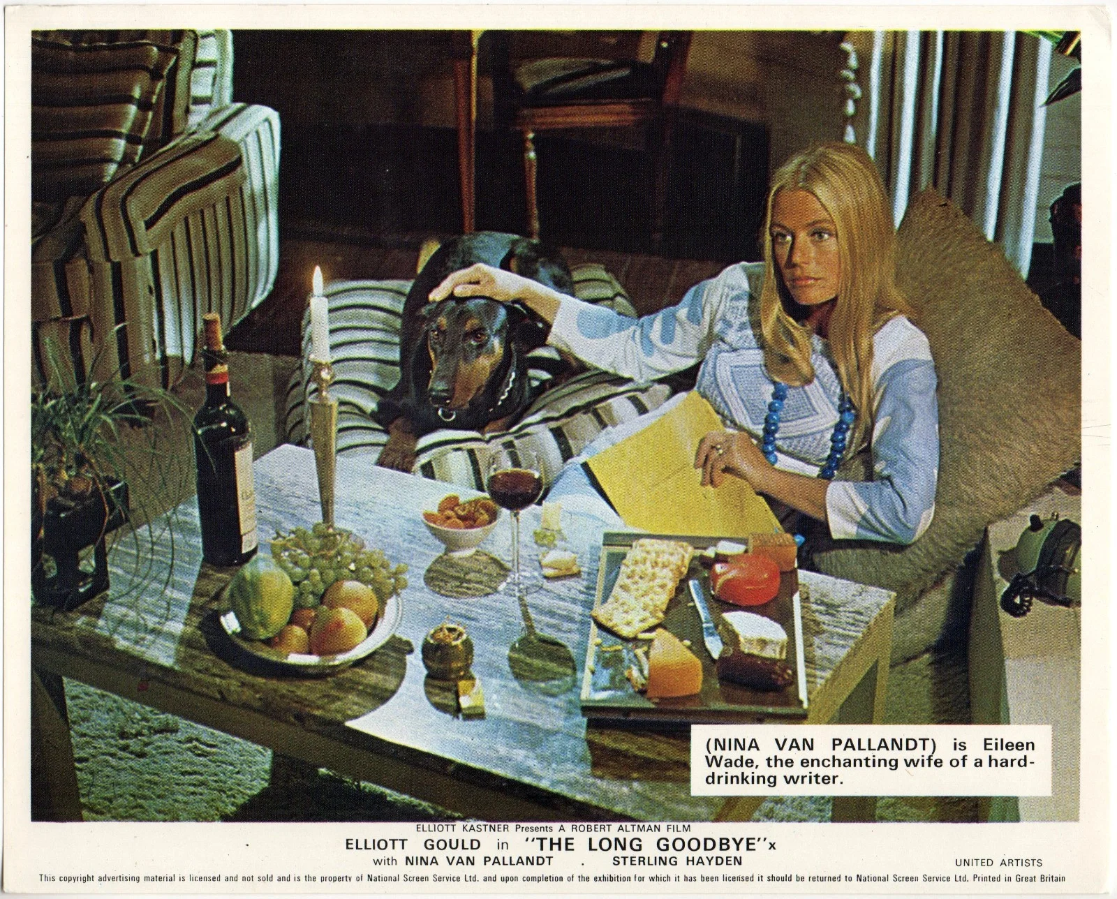 LONG GOODBYE 1973 Elliott Gould, Nina van Pallandt Sterling Hayden 4 LOBBY CARDS, изображение 4