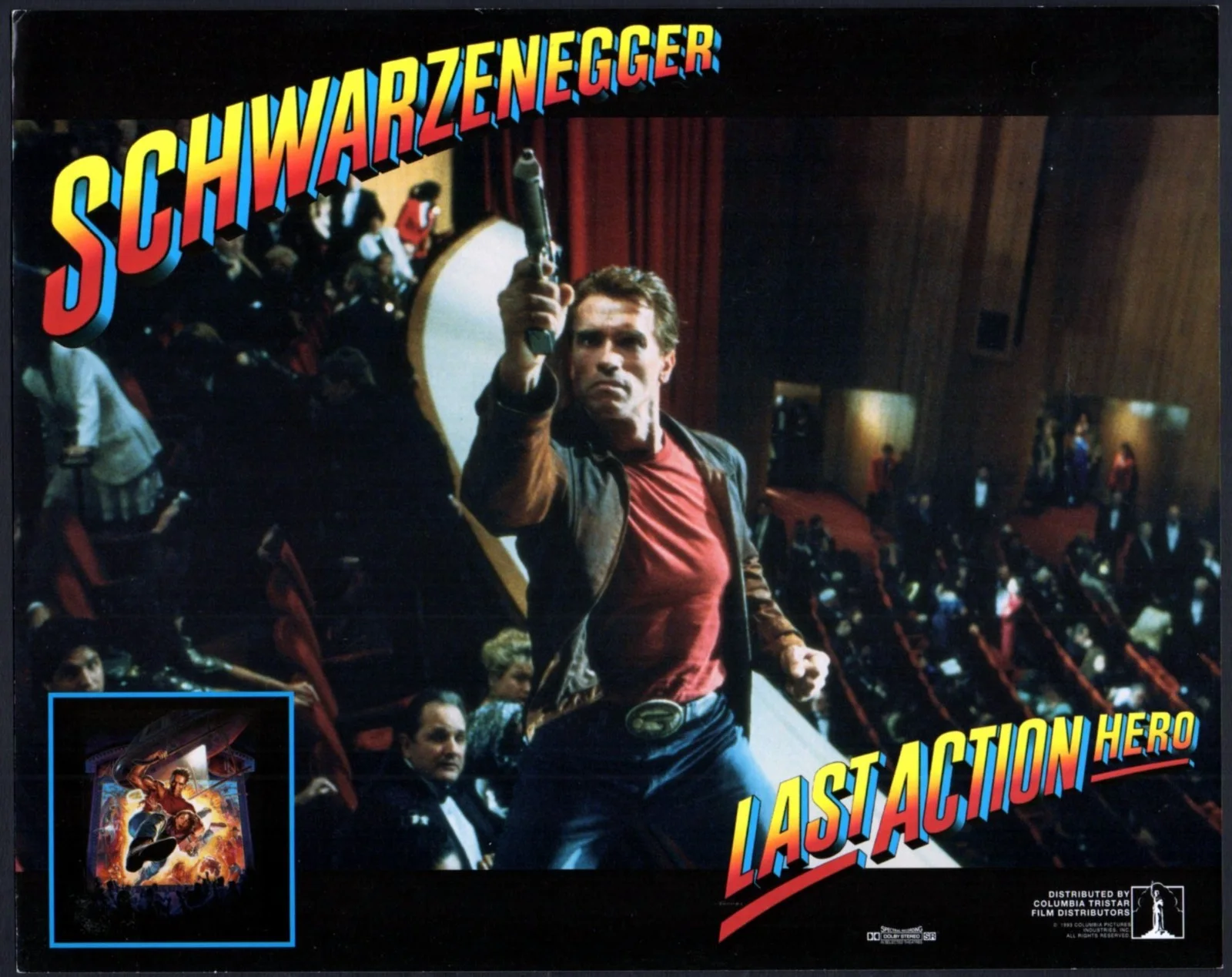 LAST ACTION HERO 1993 Arnold Schwarzenegger 5 10x8 LOBBY CARDS, image 3