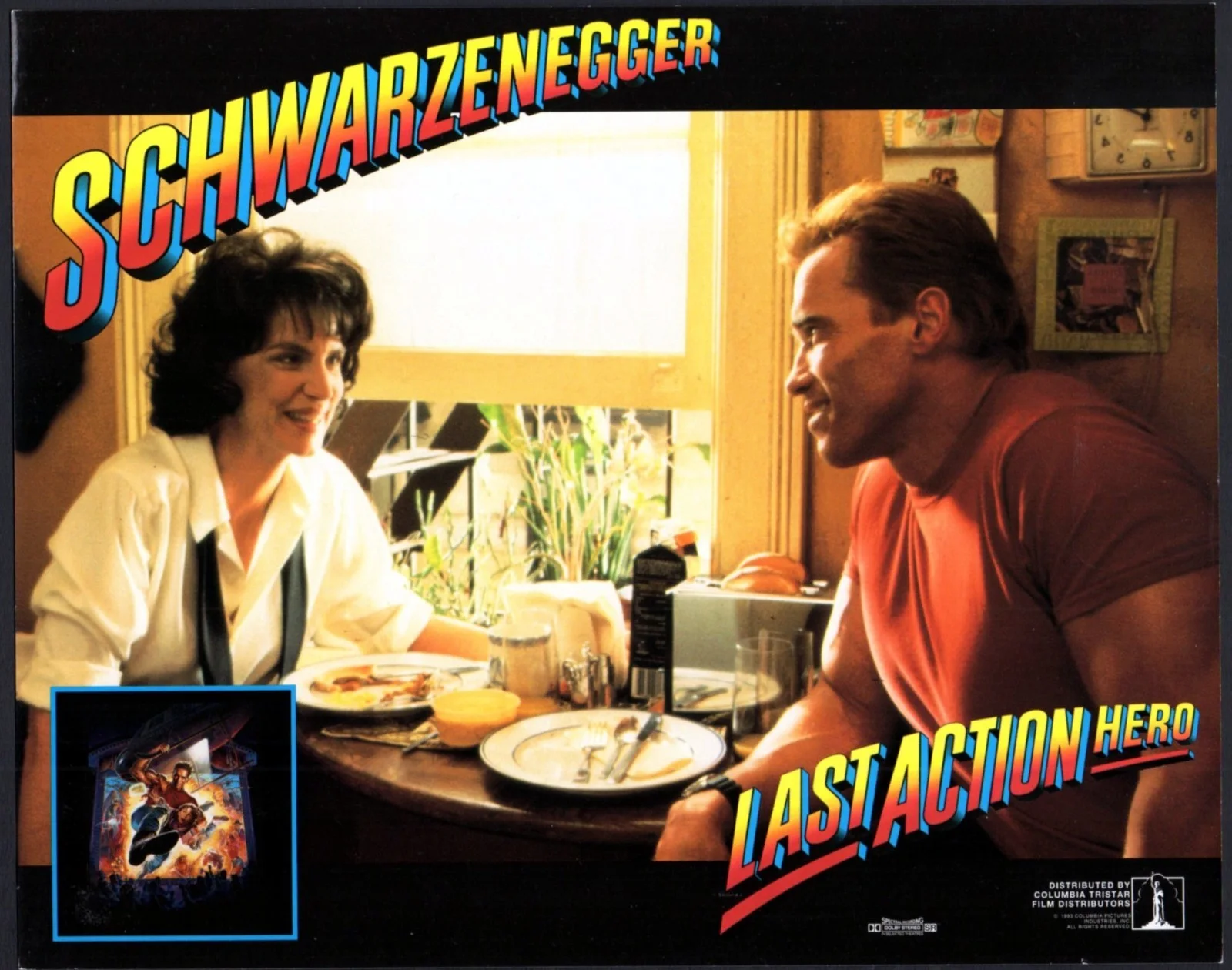 LAST ACTION HERO 1993 Arnold Schwarzenegger 5 10x8 LOBBY CARDS, image 4