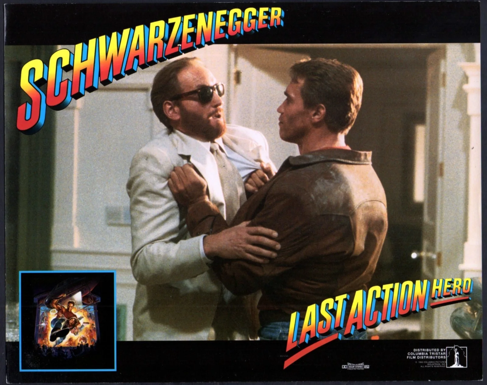 LAST ACTION HERO 1993 Arnold Schwarzenegger 5 10x8 LOBBY CARDS, image 5