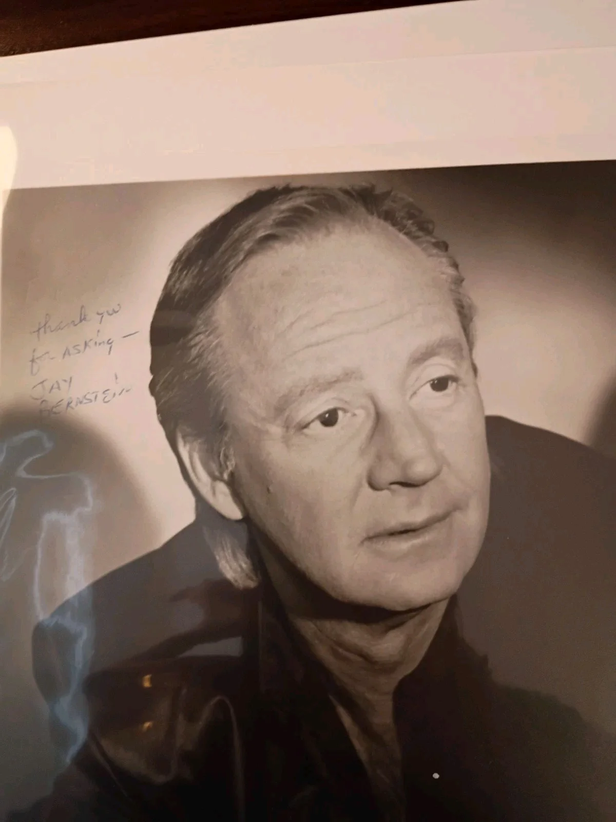 Jay Bernstein — JAY BERNSTEIN Signed Autographed 8x10 Photo..TELEVISION PRODUCER (d.2006), image 3