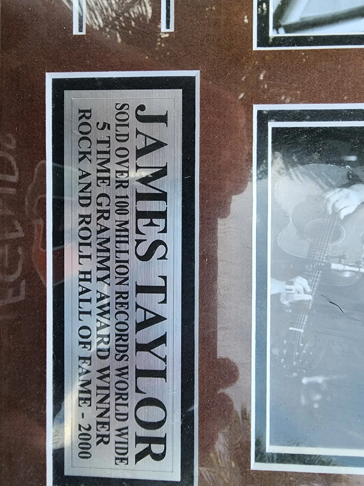 James taylor signed c d cover a framed, image 5