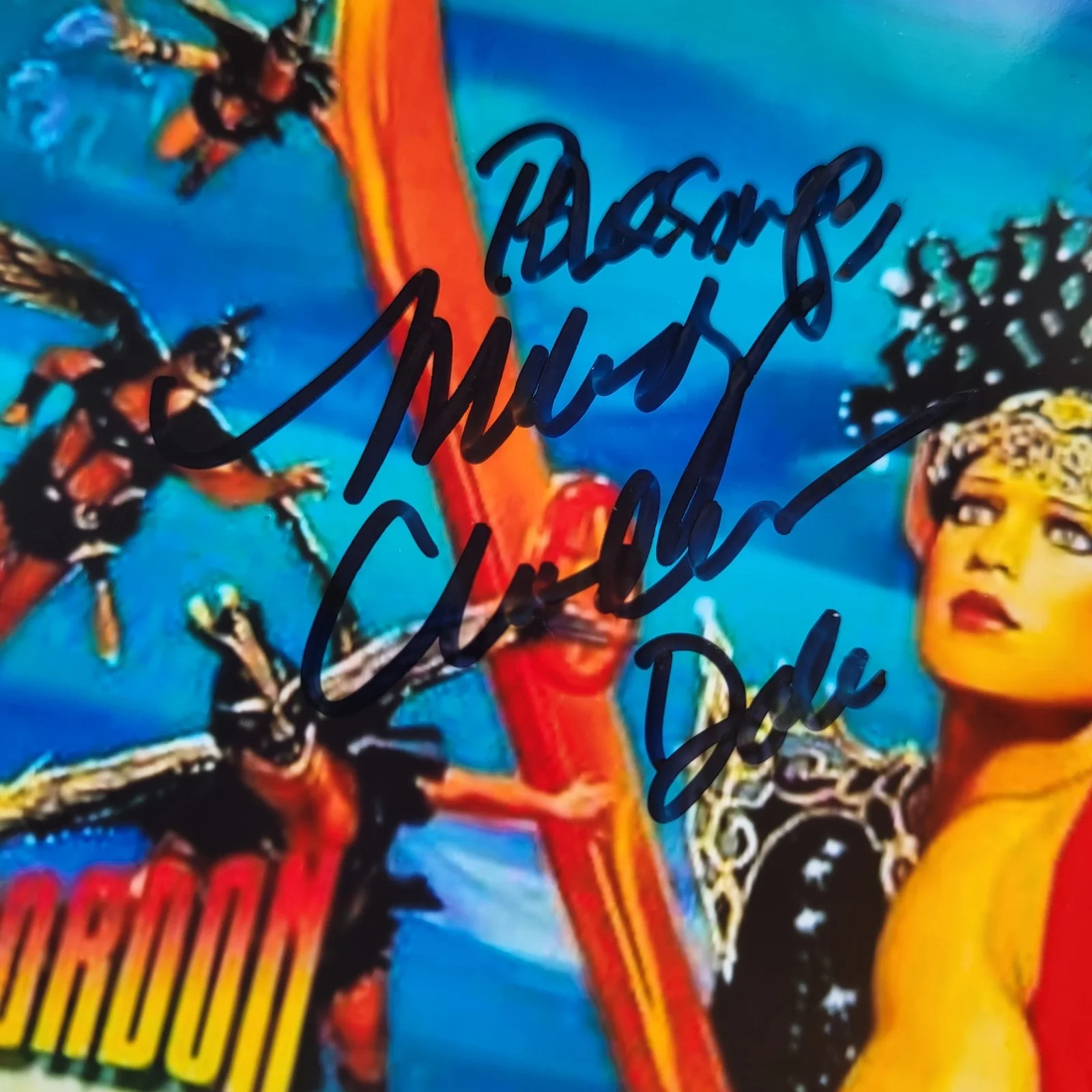 Melody Anderson — Melody Anderson Flash Gordon Hand Signed 4x6 Autograph, image 2
