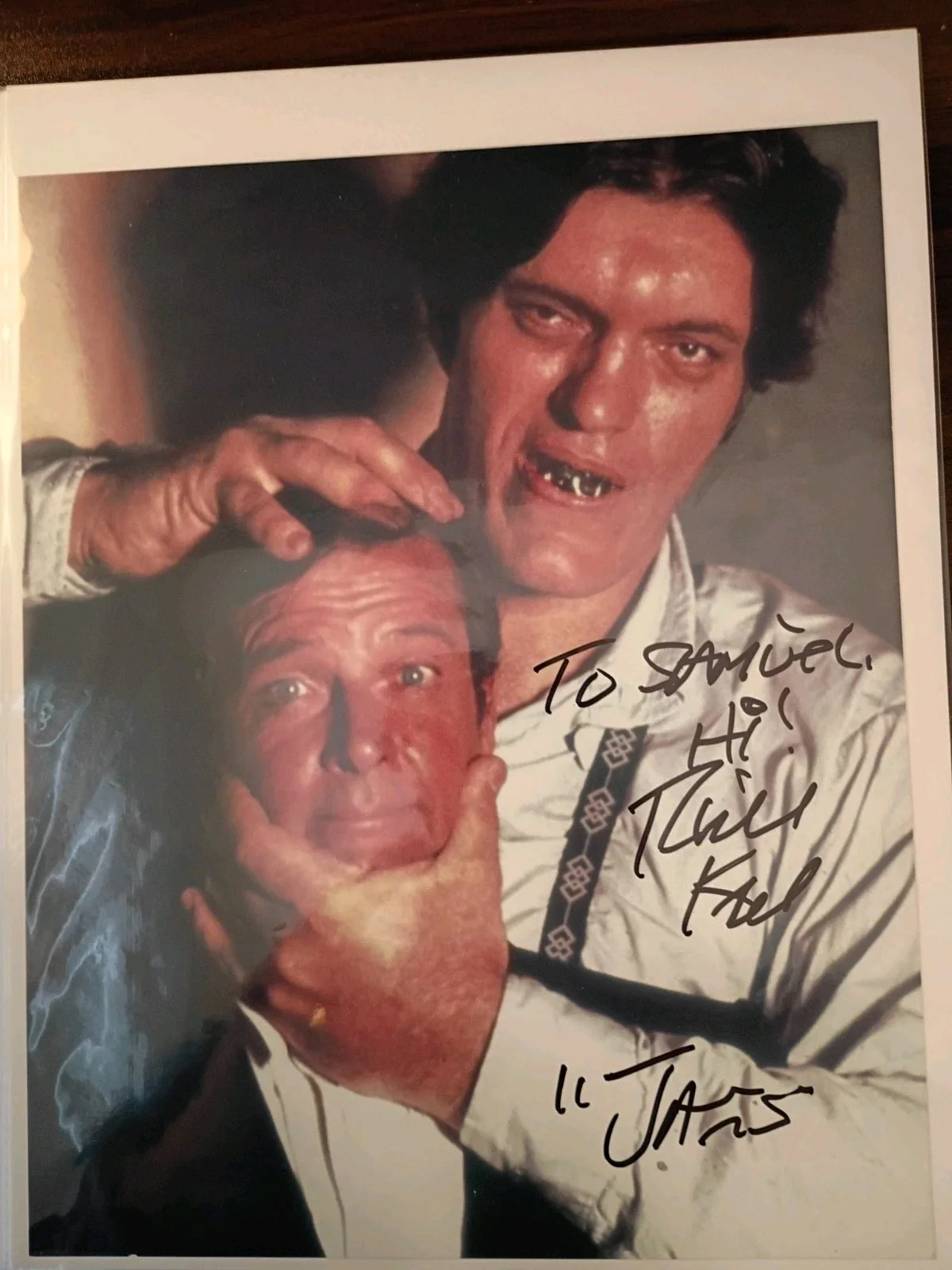 Richard Kiel — RICHARD KIEL Signed Autographed 8x10 Photo as JAWS from JAMES BOND (d.2014)
