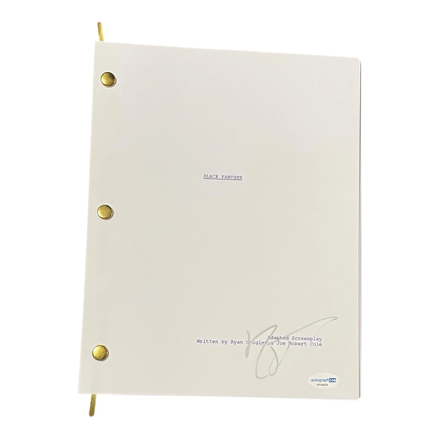 Ryan Coogler Director Signed Autographed Black Panther Full Movie Script ACOA, image 2