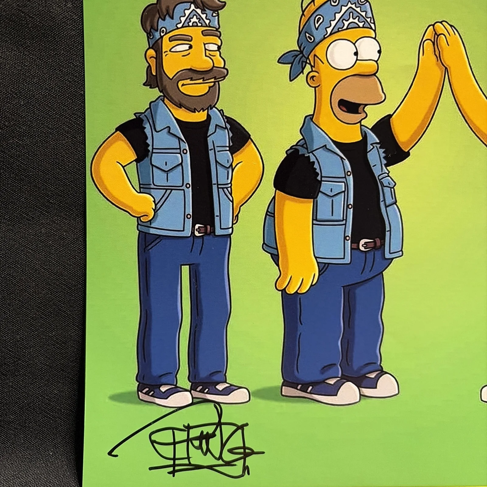 8x10 — Tommy Chong Signed Simpsons Photo 8x10 PSA COA Autograph, image 2