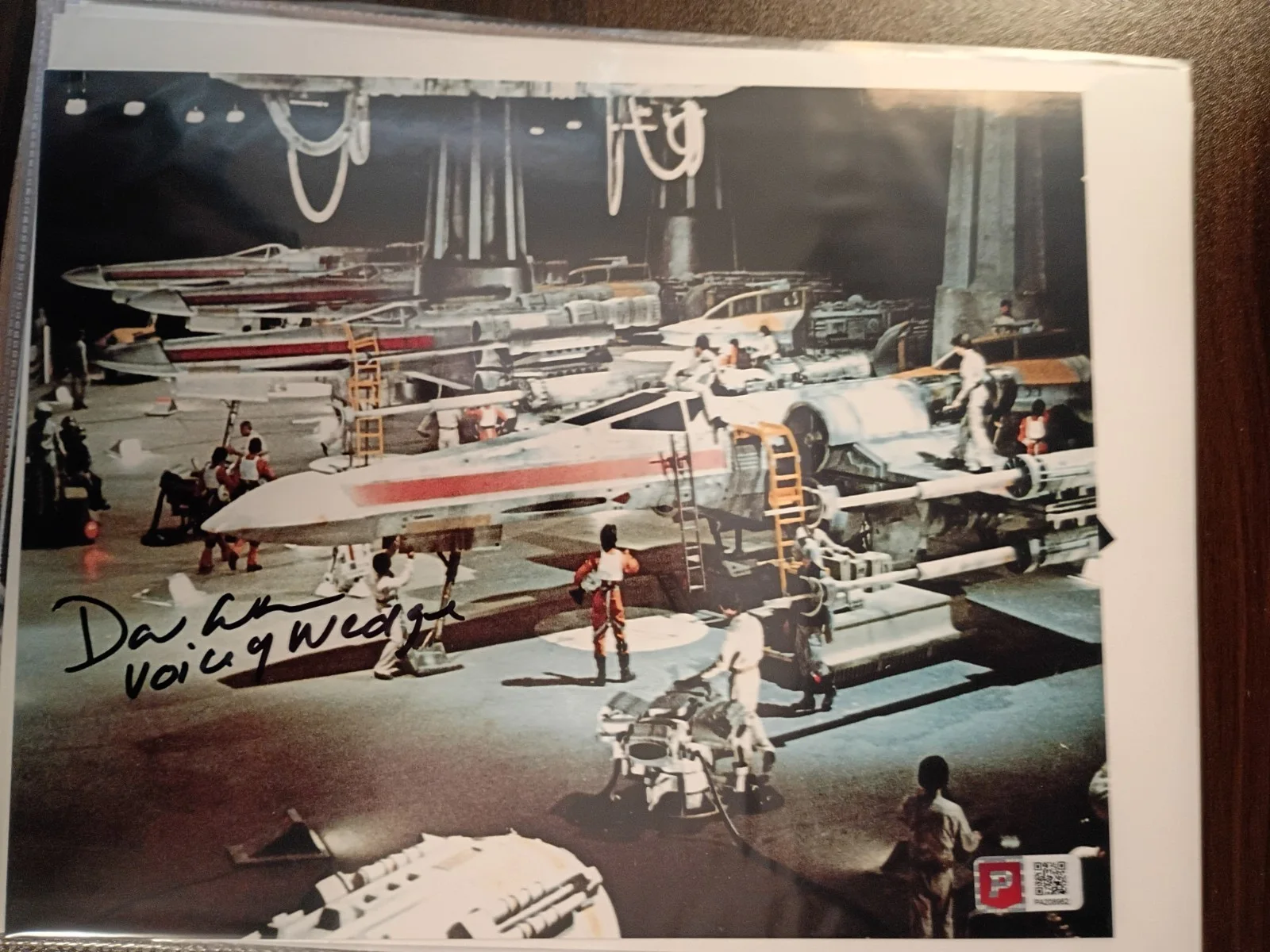 David Ankrum — DAVID ANKRUM Signed 8x10 Photo..Voice of WEDGE..STAR WARS..Pristine Auctions COA