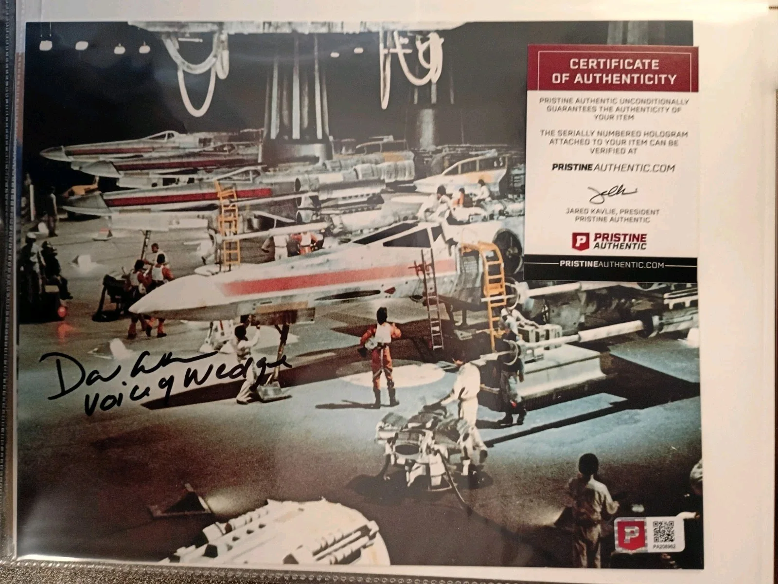 David Ankrum — DAVID ANKRUM Signed 8x10 Photo..Voice of WEDGE..STAR WARS..Pristine Auctions COA, изображение 4