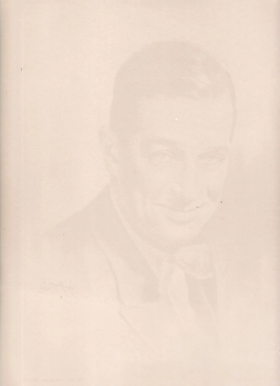 Vintage MAURICE CHEVALIER Sergio Gargiulo "Coloured Portrait" 1930s, image 2