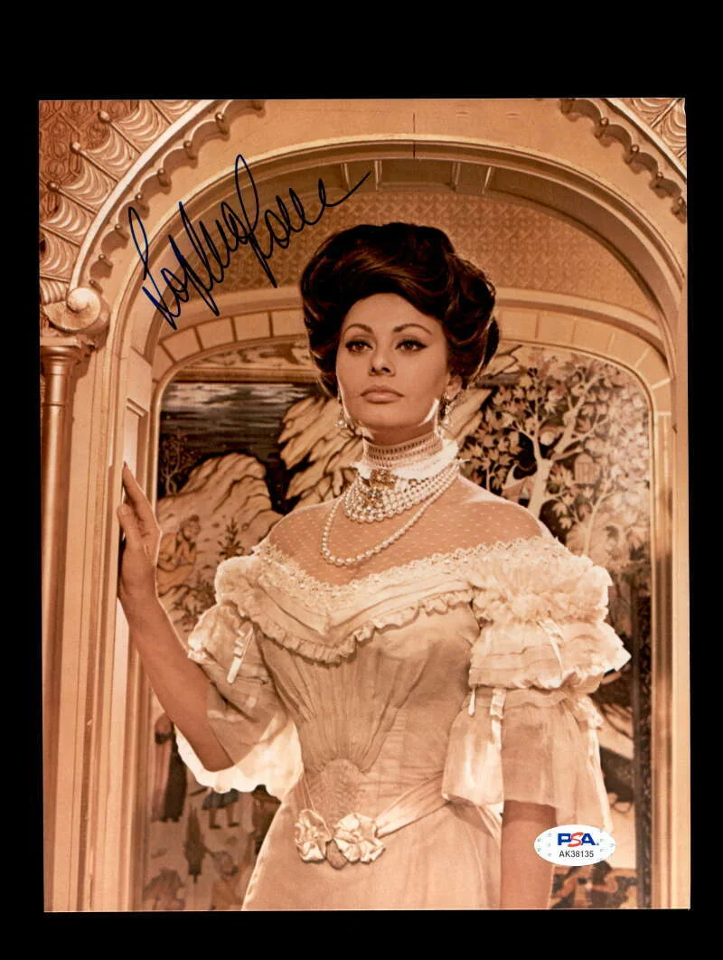 Sophia Loren — Sophia Loren PSA DNA Coa Signed 8x10 Photo Autograph