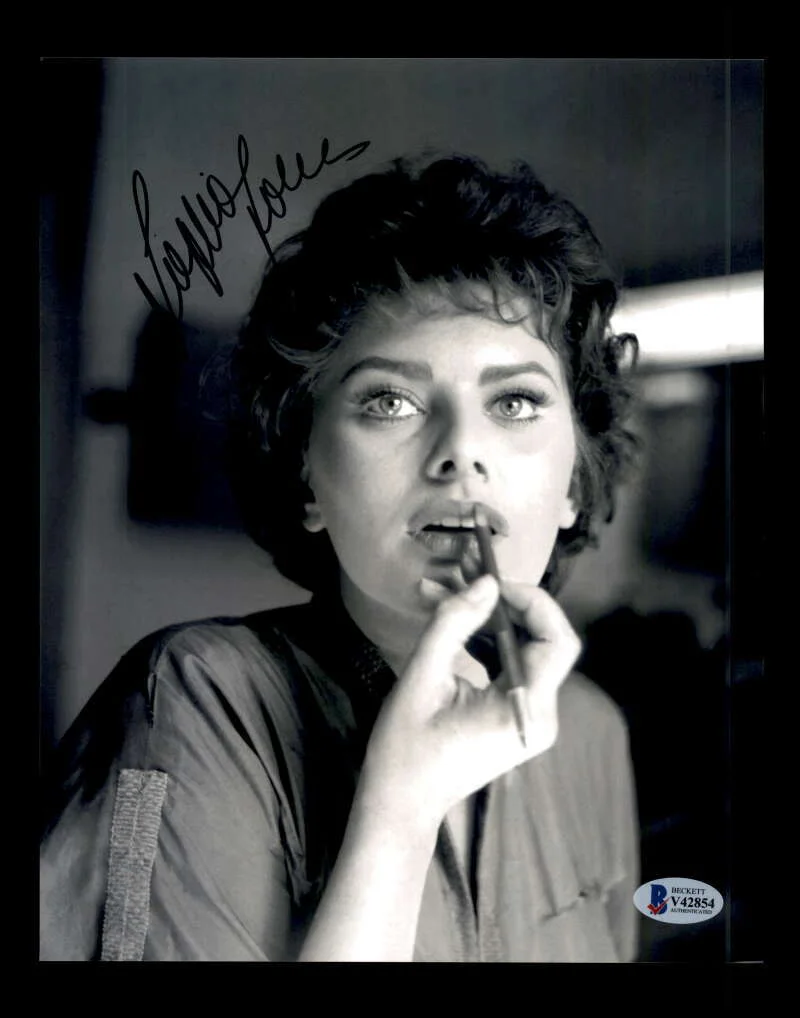 Sophia Loren — Sophia Loren BAS Beckett Coa Signed 8x10 Photo Certified Autograph