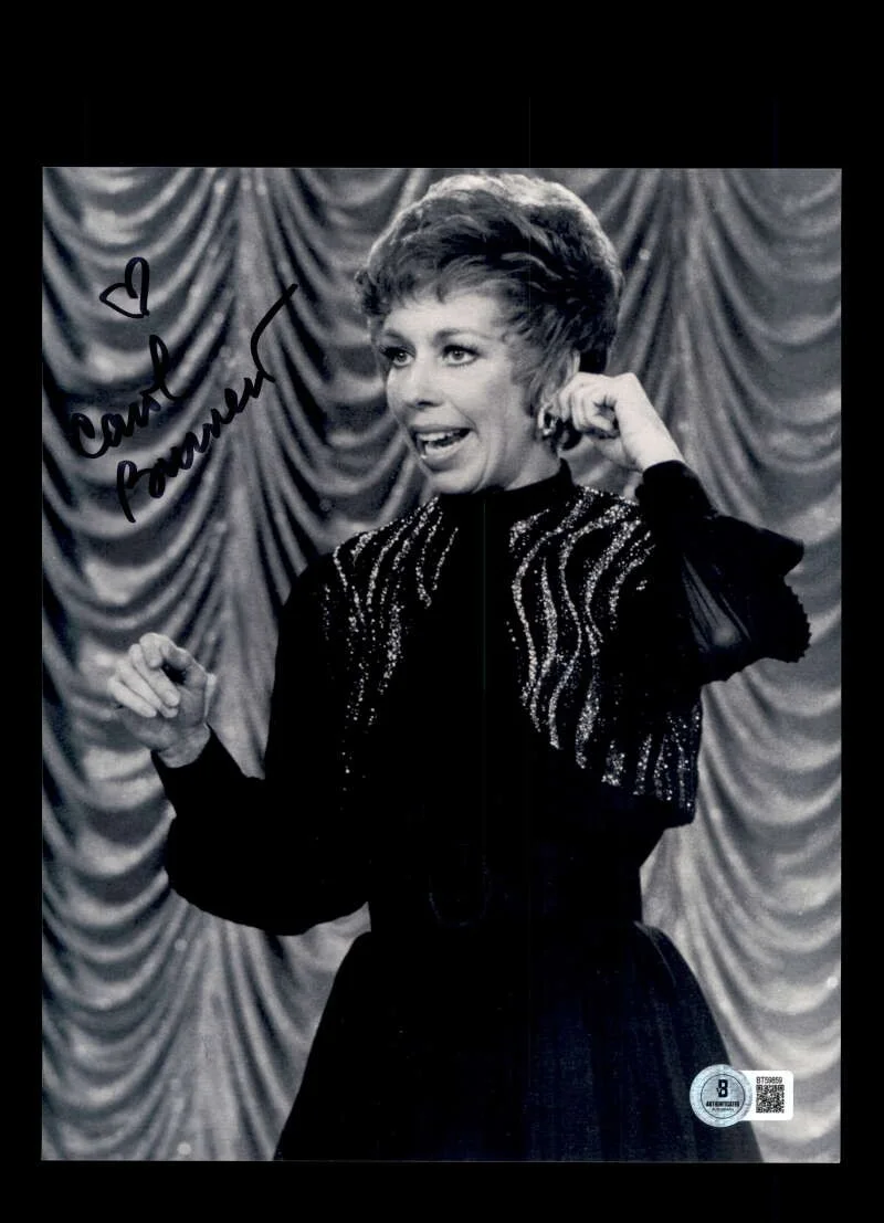 Carol Burnett — Carol Burnett Beckett BAS Signed 8x10 Photo Autograph
