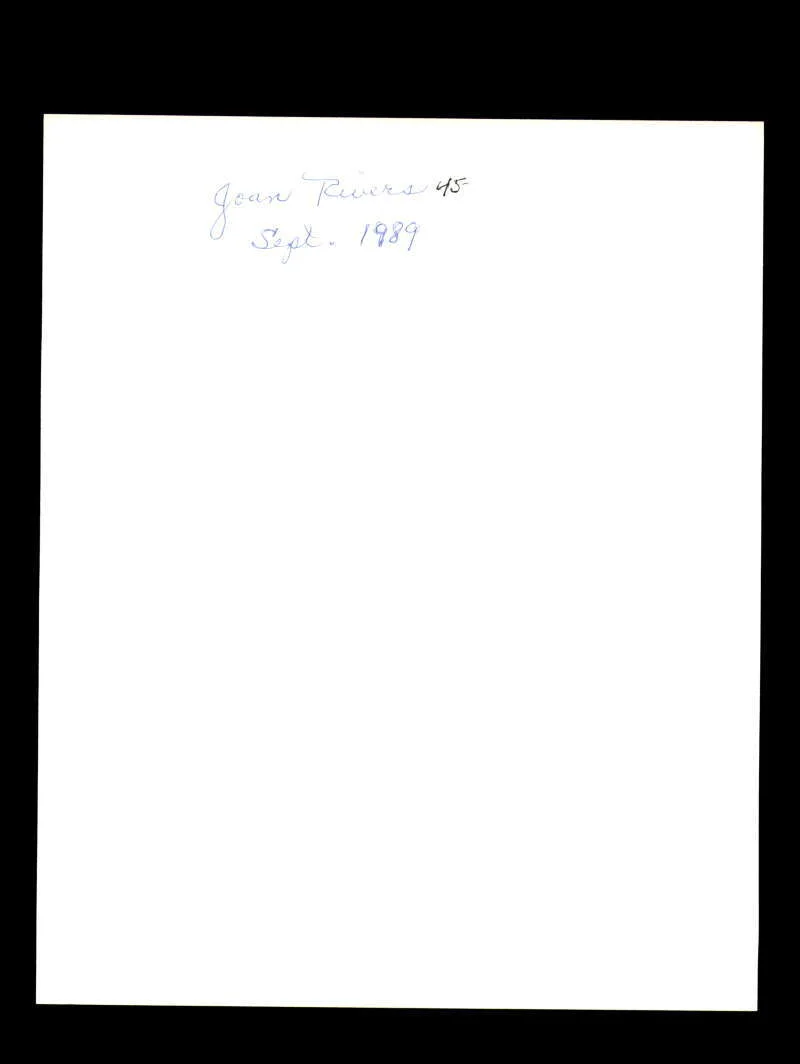 Joan Rivers — Joan Rivers JSA Coa Signed 8x10 Photograph Autograph, image 2