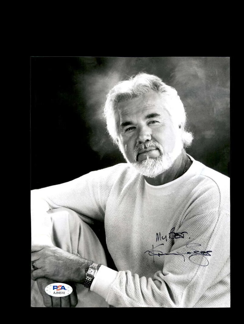 Kenny Rogers — Kenny Rogers PSA DNA Coa Signed 8x10 Photo Autograph