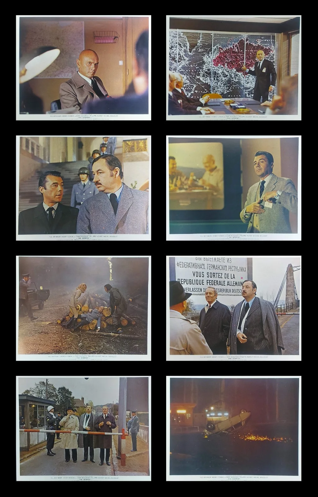 THE SERPENT ORIGINAL UK FOH LOBBY CARDS SET 1973, image 2