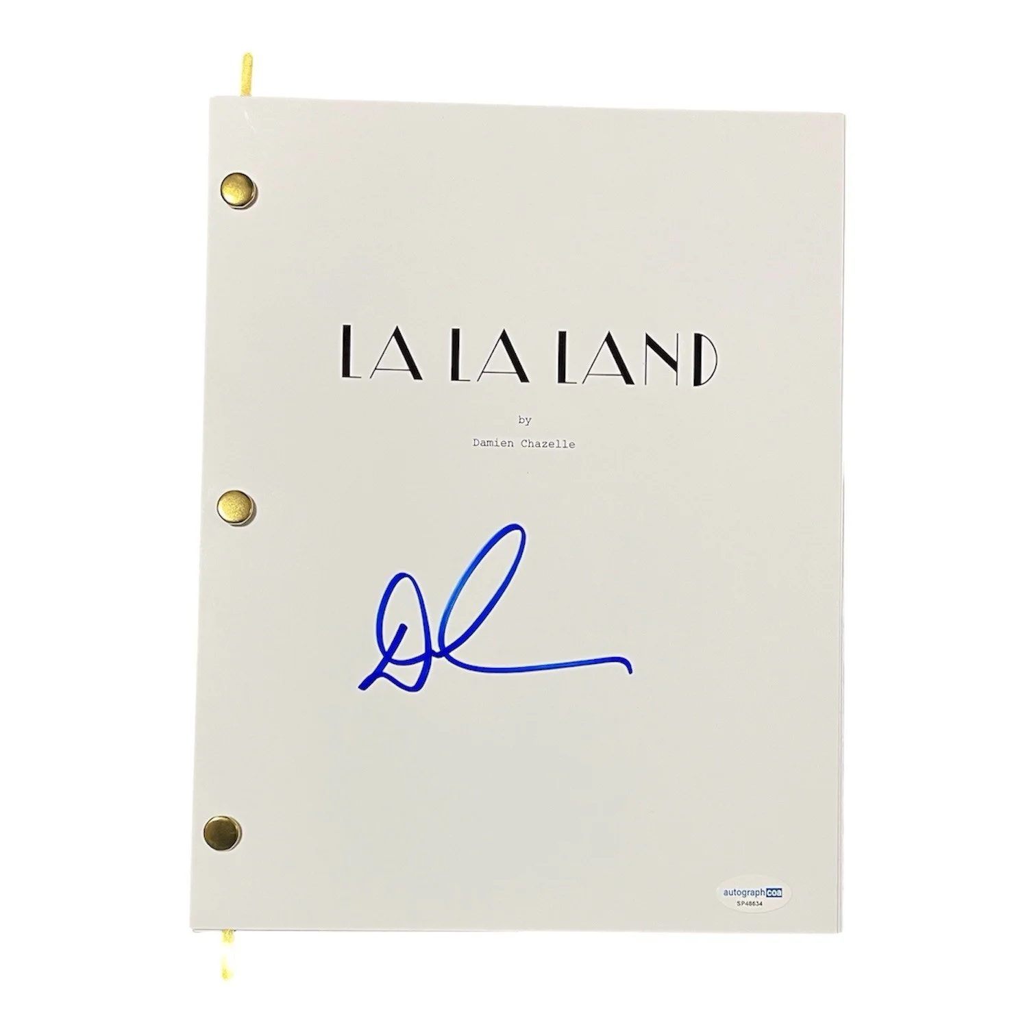 Damien Chazelle Signed Autographed La La Land Full Movie Script ACOA, изображение 2