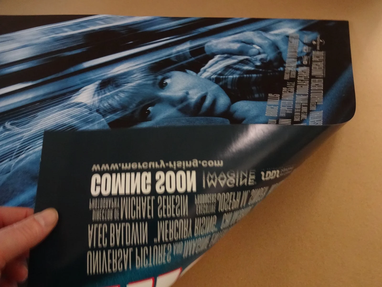 Mercury Rising Double Sided Original 1998 Movie Poster 40" x 27" Bruce Willis, изображение 2