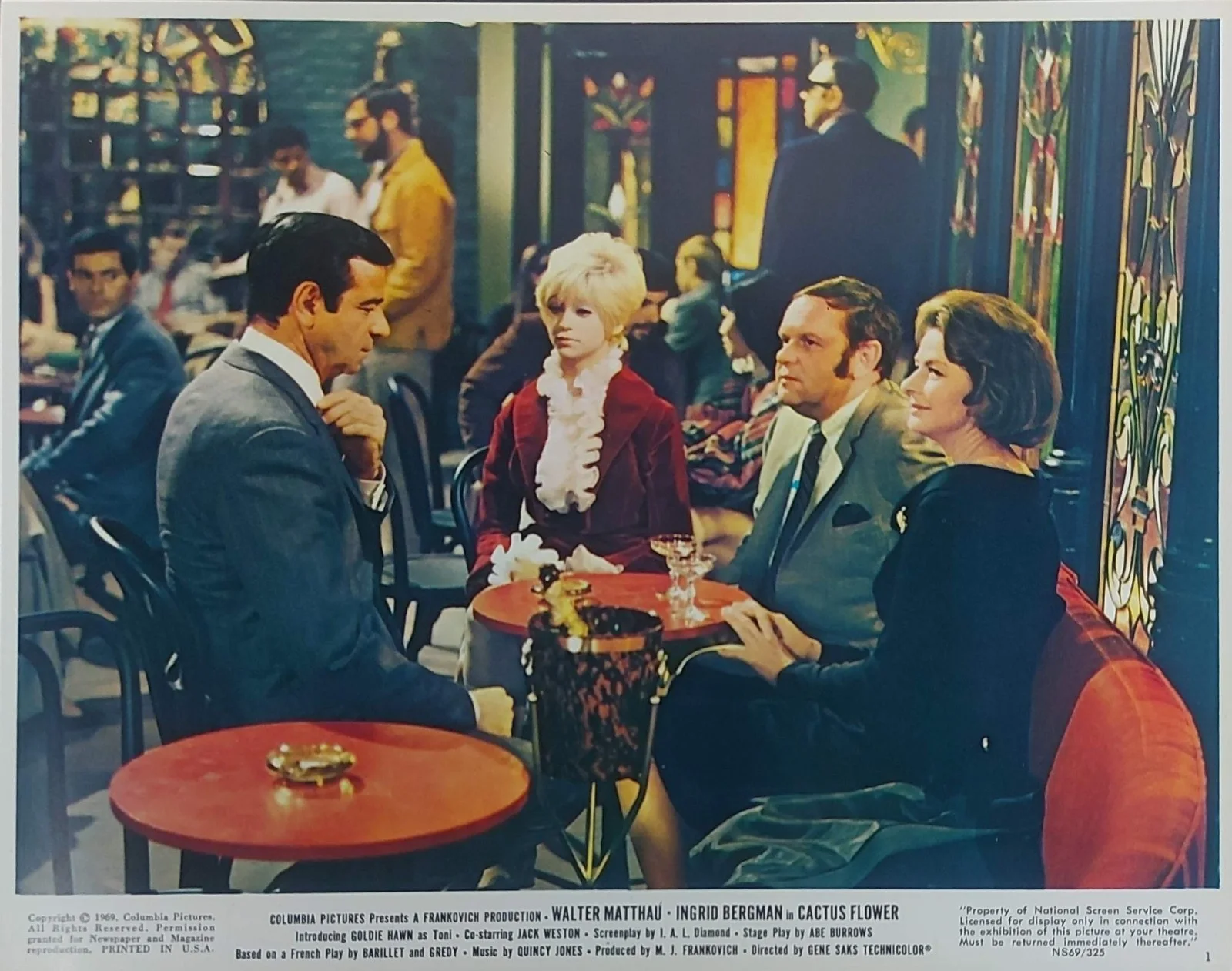 CACTUS FLOWER ORIGINAL UK FOH LOBBY CARDS SET 1969, image 4