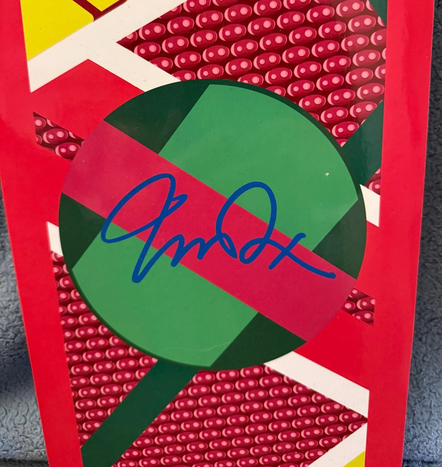 Michael J. Fox, Christopher Lloyd — ~MICHAEL J FOX & CHRISTOPHER LLOYD SIGNED BACK TO THE FUTURE HOVERBOARD~ COA, image 3