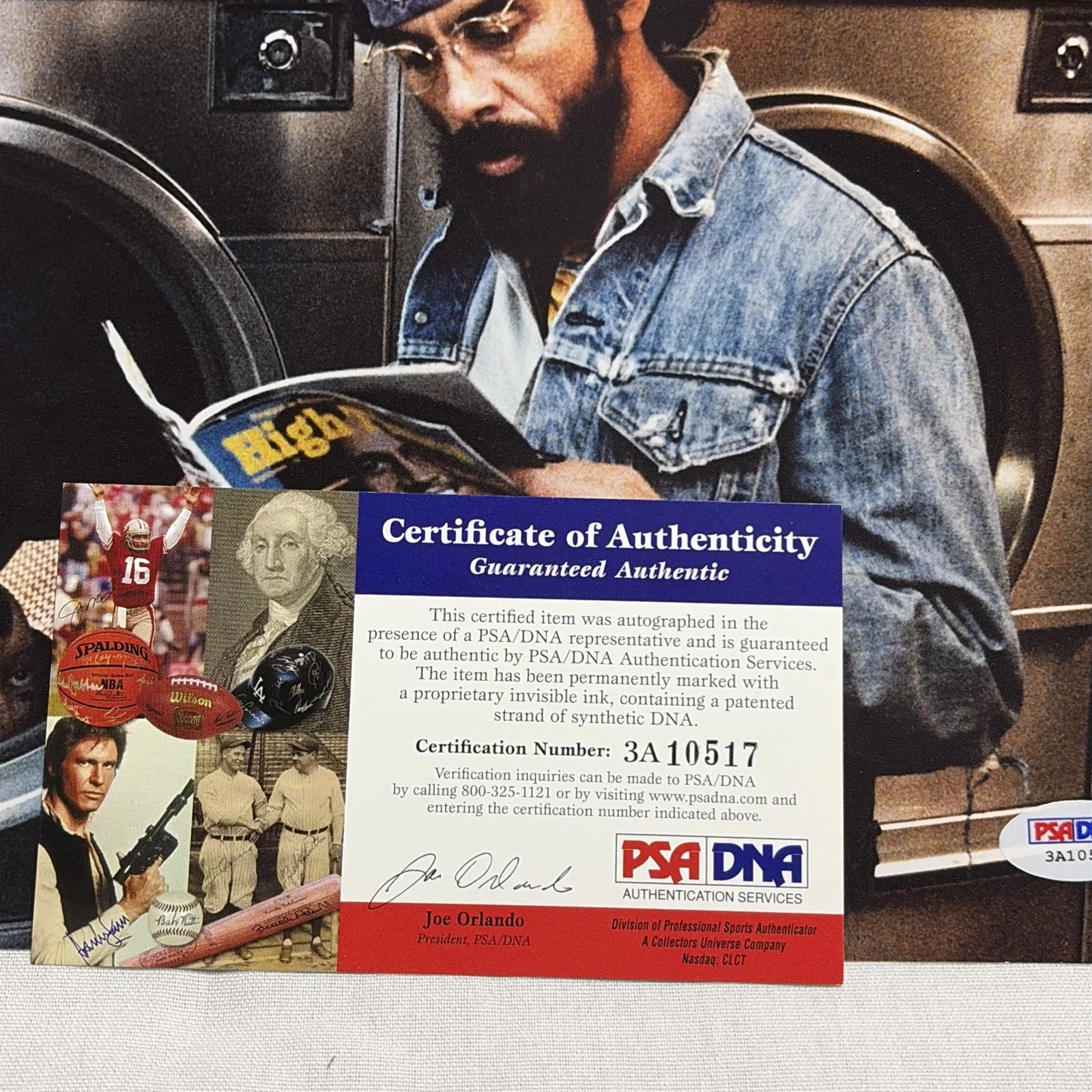 Cheech Marin / Tommy Chong — Cheech & Chong Signed Photo PSA, image 4