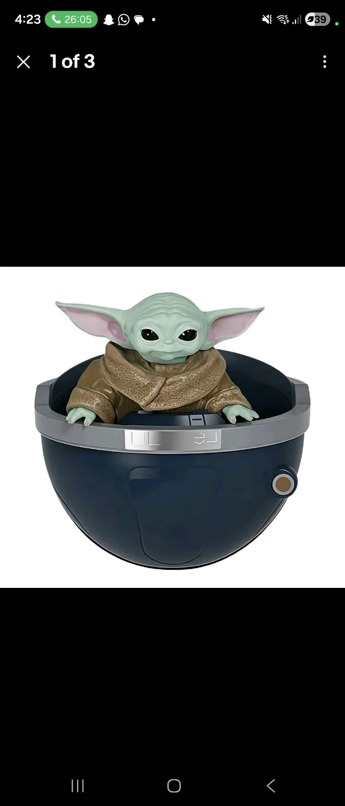 STAR WARS Mandalorian and Grogu- Grogu Popcorn Bucket NEW, изображение 2
