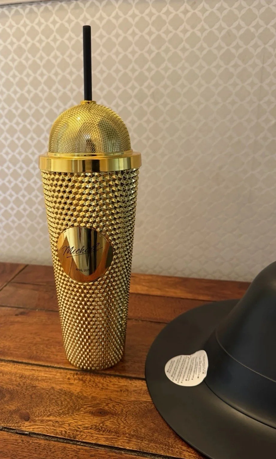 Michael Jackson Movie 2026 Popcorn Bucket Hat & Gold Microphone Cup Odeon Cinema, изображение 4