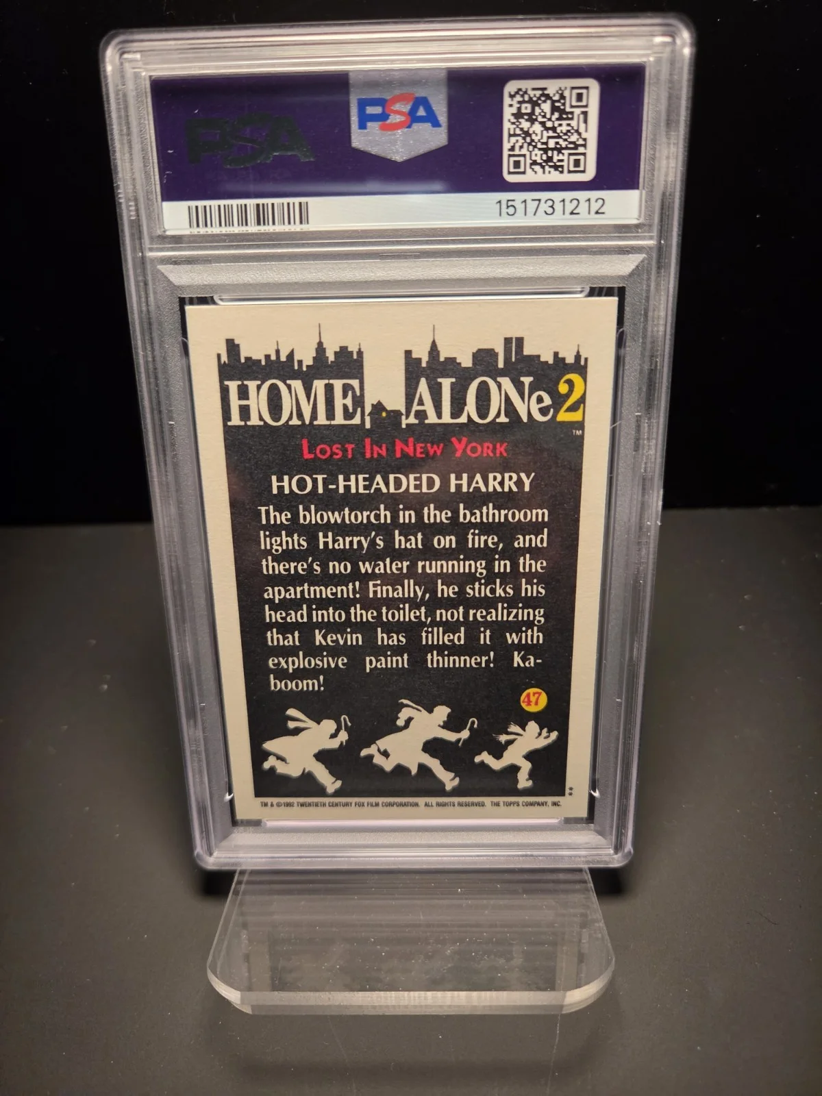Joe Pesci — 1992 Joe Pesci Rookie Card Topps Home Alone 2 Set Card #47 PSA/DNA 10/10 Auto, изображение 3